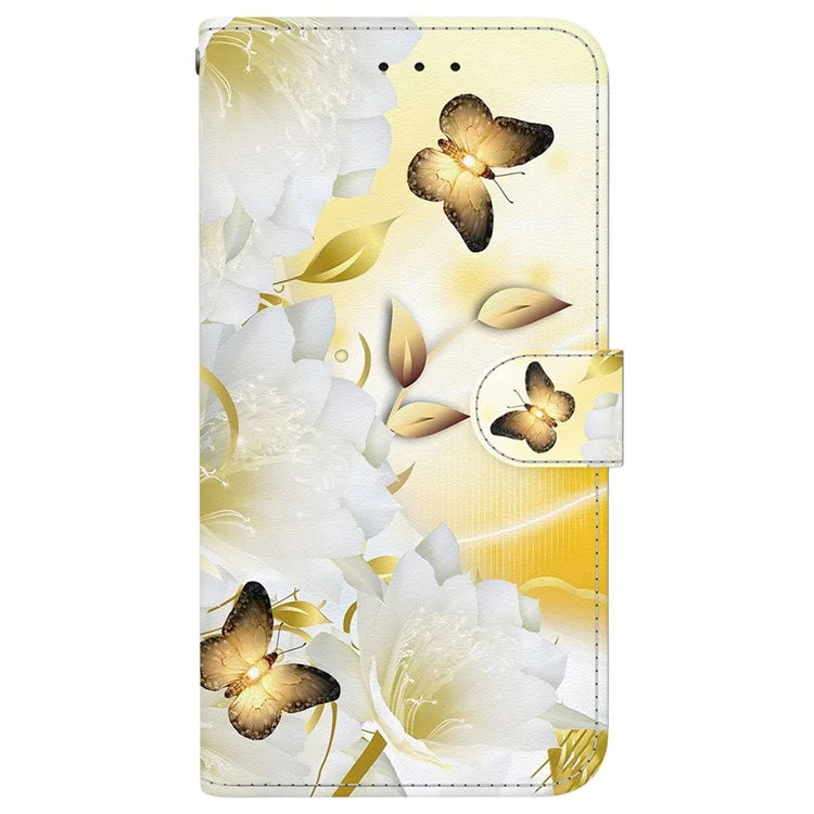 For iPhone 16 Plus Wallet Case Pattern Print Leather Phone Cover