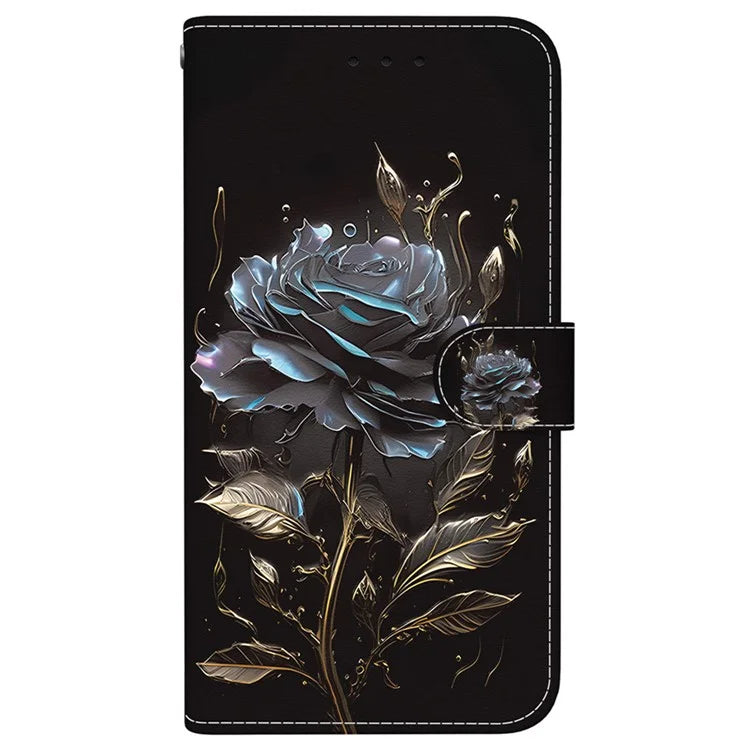 For iPhone 16 Plus Wallet Case Pattern Print Leather Phone Cover