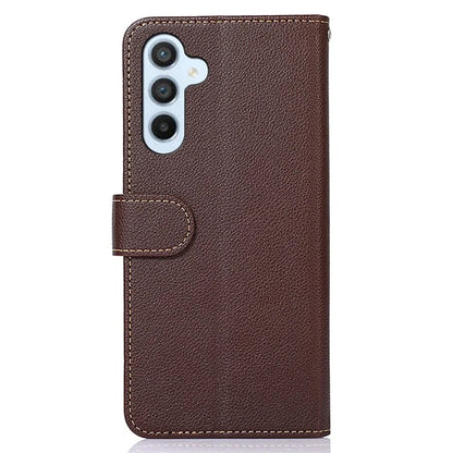 KHAZNEH For Samsung Galaxy S24 FE Case RFID Blocking Leather Phone Cover