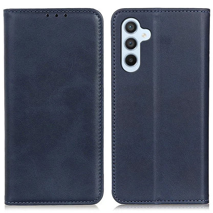 For Samsung Galaxy S24 FE Stand Case Cowhide Texture Split Leather Flip Phone Cover