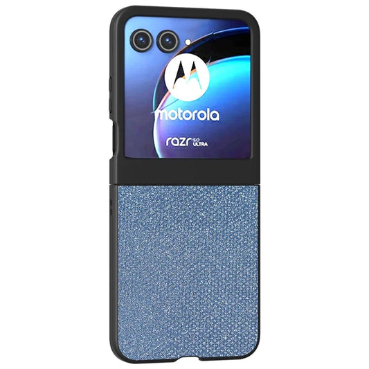 For Motorola Razr 50 5G Case Rhinestone Texture PU Leather Phone Cover