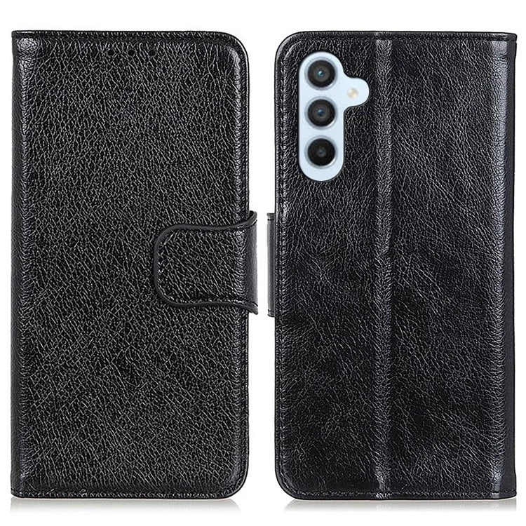 For Samsung Galaxy S24 FE Case Nappa Texture Split Leather Wallet Phone Cover