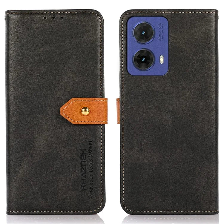KHAZNEH For Motorola Moto G85 5G / S50 Neo 5G Wallet Phone Case Stand PU Leather Flip Cover