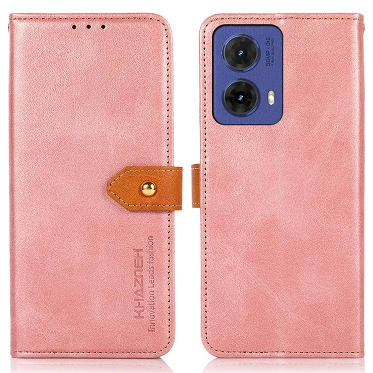 KHAZNEH For Motorola Moto G85 5G / S50 Neo 5G Wallet Phone Case Stand PU Leather Flip Cover