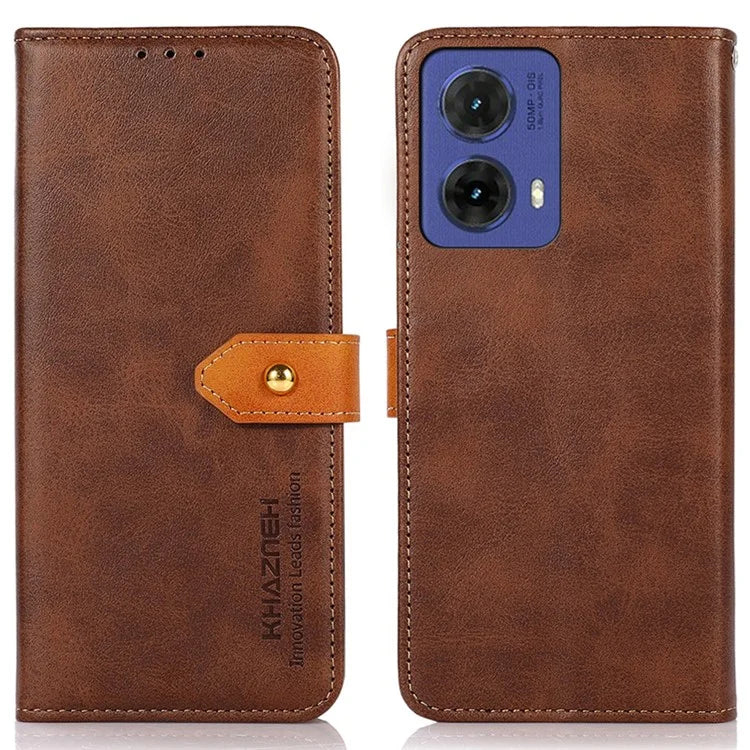 KHAZNEH For Motorola Moto G85 5G / S50 Neo 5G Wallet Phone Case Stand PU Leather Flip Cover