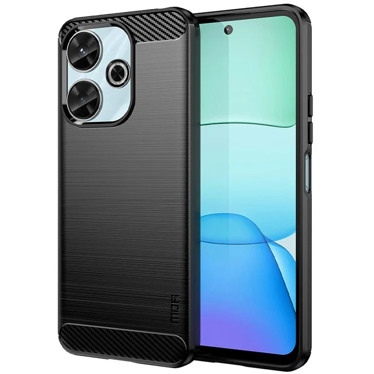 MOFI JK TPU Series-1 For Xiaomi Redmi 13 5G / 13 4G / Redmi Note 13R 5G TPU Phone Case Carbon Fiber Texture
