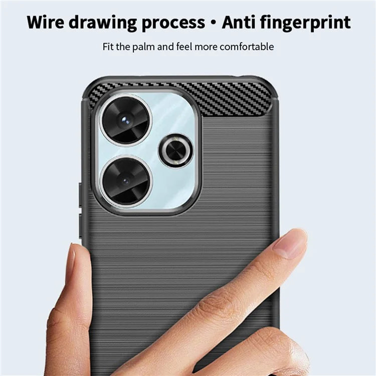 MOFI JK TPU Series-1 For Xiaomi Redmi 13 5G / 13 4G / Redmi Note 13R 5G TPU Phone Case Carbon Fiber Texture