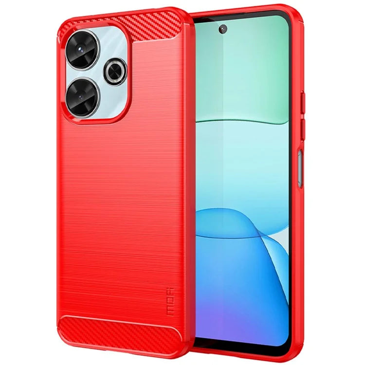 MOFI JK TPU Series-1 For Xiaomi Redmi 13 5G / 13 4G / Redmi Note 13R 5G TPU Phone Case Carbon Fiber Texture