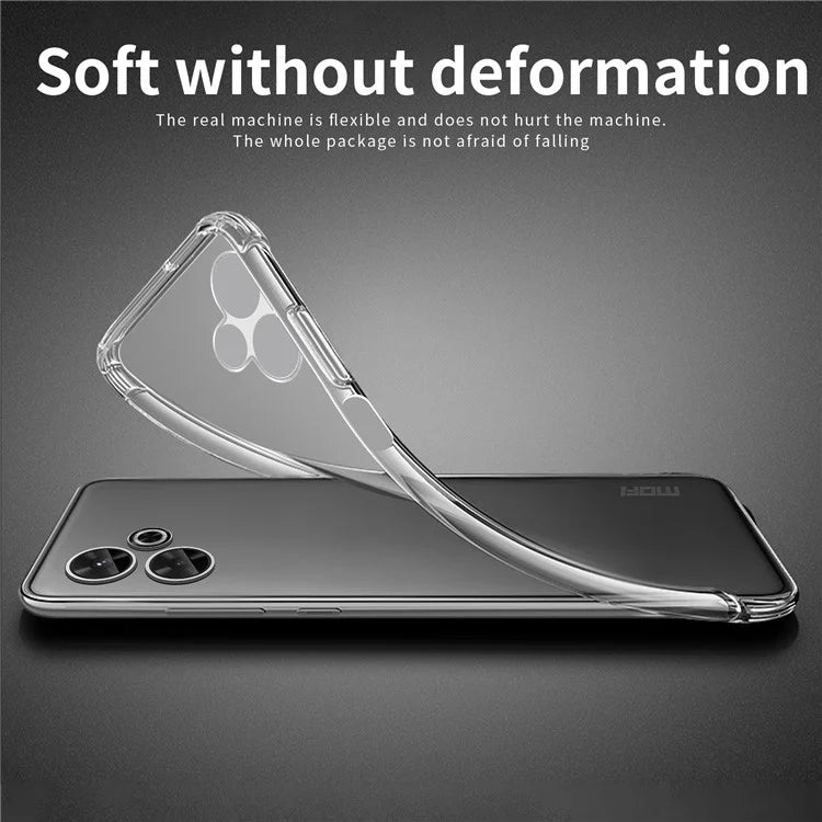 MOFI For Xiaomi Redmi 13 5G / 13 4G Case Clear TPU Phone Cover Scratch Protection