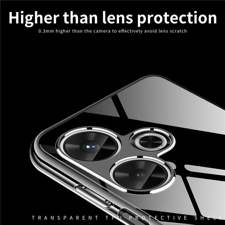 MOFI For Xiaomi Redmi 13 5G / 13 4G Case Clear TPU Phone Cover Scratch Protection