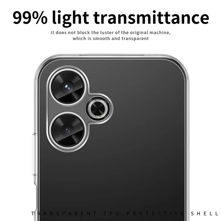 MOFI For Xiaomi Redmi 13 5G / 13 4G Case Clear TPU Phone Cover Scratch Protection