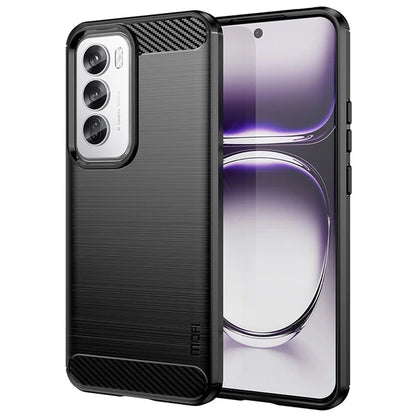MOFI JK TPU Series-1 For Oppo Reno12 5G (Global) Case Carbon Fiber Texture TPU Soft Phone Cover