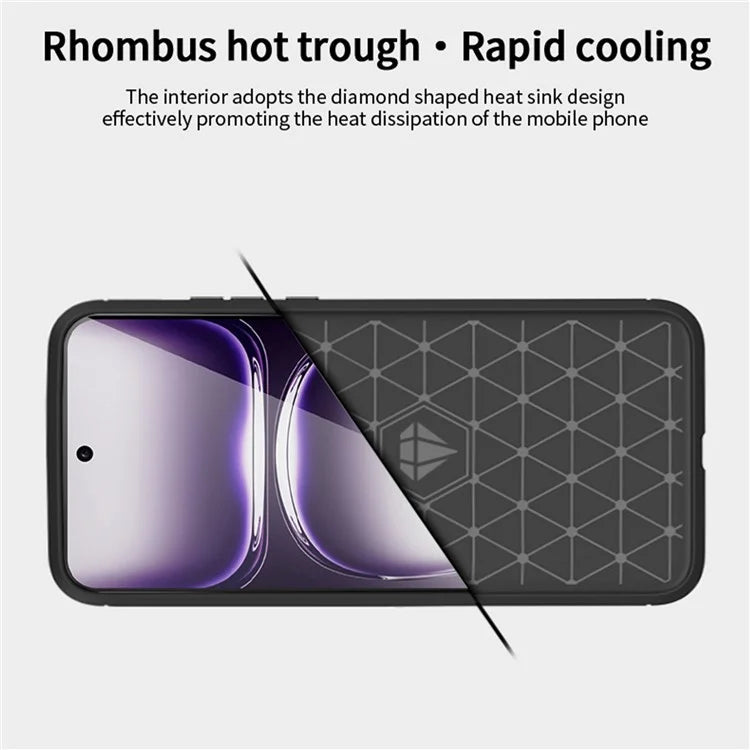 MOFI JK TPU Series-1 For Oppo Reno12 5G (Global) Case Carbon Fiber Texture TPU Soft Phone Cover
