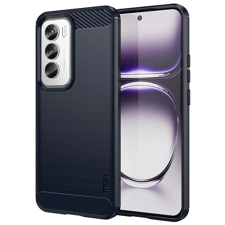 MOFI JK TPU Series-1 For Oppo Reno12 5G (Global) Case Carbon Fiber Texture TPU Soft Phone Cover