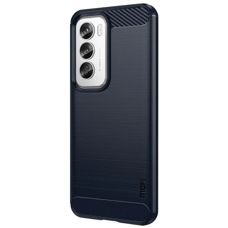 MOFI JK TPU Series-1 For Oppo Reno12 5G (Global) Case Carbon Fiber Texture TPU Soft Phone Cover