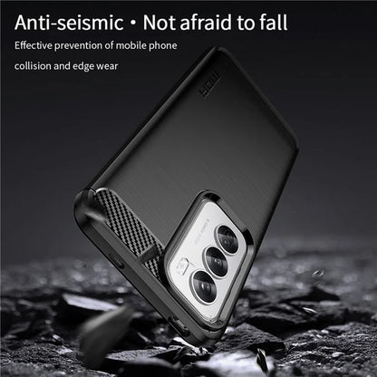 MOFI JK TPU Series-1 For Oppo Reno12 5G (Global) Case Carbon Fiber Texture TPU Soft Phone Cover