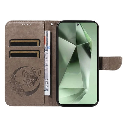 For Samsung Galaxy S24 FE Case Stand PU Leather Wallet Phone Cover Butterfly Pattern