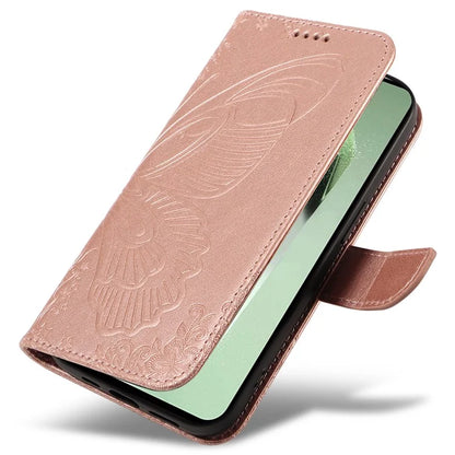For Samsung Galaxy S24 FE Case Stand PU Leather Wallet Phone Cover Butterfly Pattern