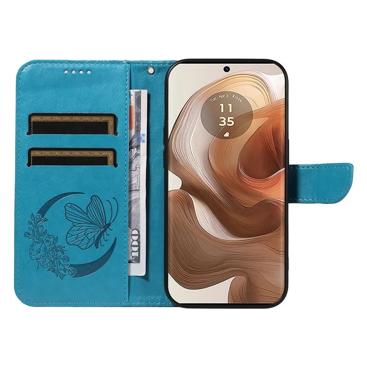 For Motorola Moto X50 Ultra 5G / Edge 50 Ultra 5G Case Butterfly PU Leather Phone Cover Folio Wallet