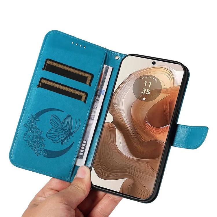 For Motorola Moto X50 Ultra 5G / Edge 50 Ultra 5G Case Butterfly PU Leather Phone Cover Folio Wallet