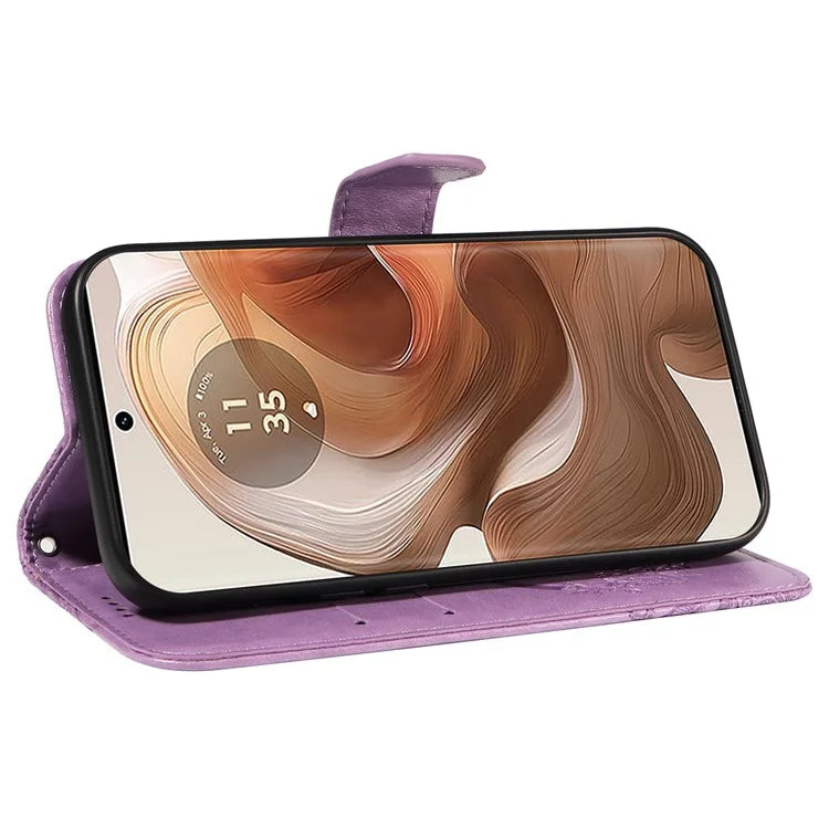 For Motorola Moto X50 Ultra 5G / Edge 50 Ultra 5G Case Butterfly PU Leather Phone Cover Folio Wallet