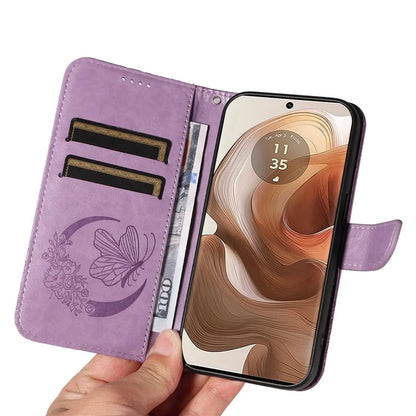 For Motorola Moto X50 Ultra 5G / Edge 50 Ultra 5G Case Butterfly PU Leather Phone Cover Folio Wallet