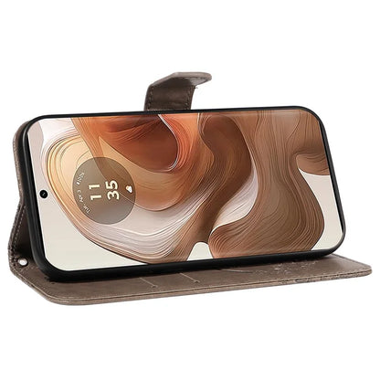 For Motorola Moto X50 Ultra 5G / Edge 50 Ultra 5G Case Butterfly PU Leather Phone Cover Folio Wallet