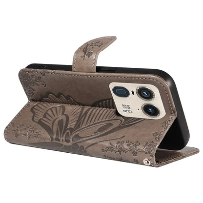 For Motorola Moto X50 Ultra 5G / Edge 50 Ultra 5G Case Butterfly PU Leather Phone Cover Folio Wallet