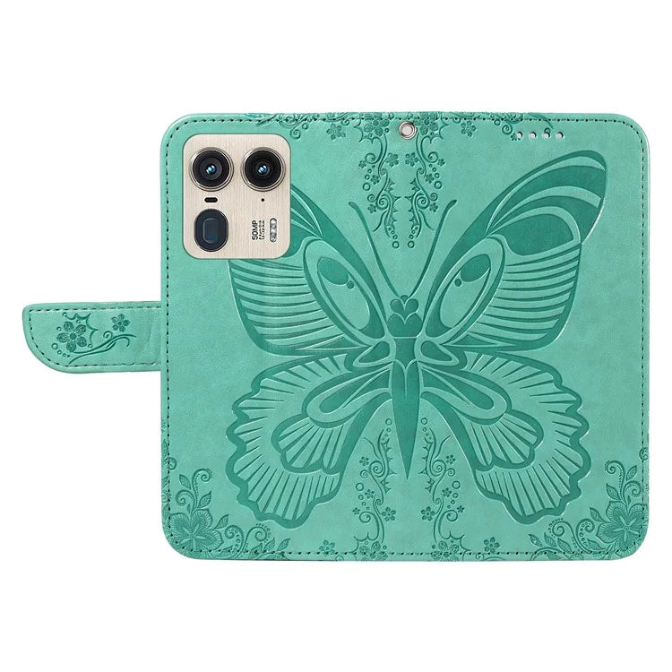 For Motorola Moto X50 Ultra 5G / Edge 50 Ultra 5G Case Butterfly PU Leather Phone Cover Folio Wallet