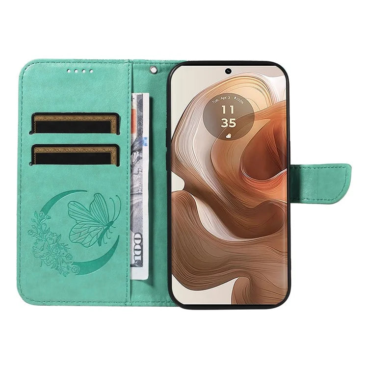 For Motorola Moto X50 Ultra 5G / Edge 50 Ultra 5G Case Butterfly PU Leather Phone Cover Folio Wallet