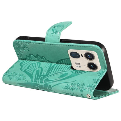 For Motorola Moto X50 Ultra 5G / Edge 50 Ultra 5G Case Butterfly PU Leather Phone Cover Folio Wallet
