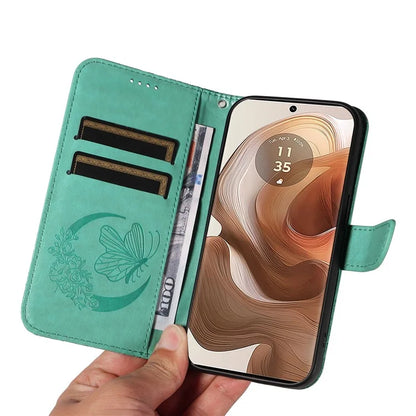 For Motorola Moto X50 Ultra 5G / Edge 50 Ultra 5G Case Butterfly PU Leather Phone Cover Folio Wallet