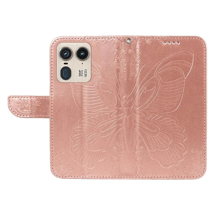 For Motorola Moto X50 Ultra 5G / Edge 50 Ultra 5G Case Butterfly PU Leather Phone Cover Folio Wallet
