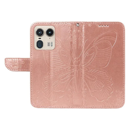 For Motorola Moto X50 Ultra 5G / Edge 50 Ultra 5G Case Butterfly PU Leather Phone Cover Folio Wallet