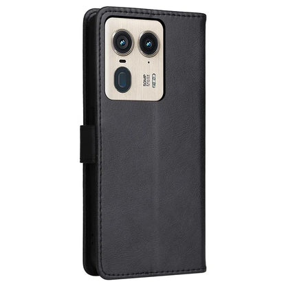 KT Leather Series-2 for Motorola Moto X50 Ultra 5G / Edge 50 Ultra 5G Case Wallet Solid Color Leather Phone Cover