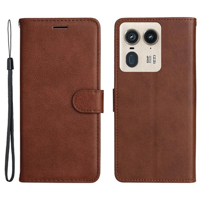 KT Leather Series-2 for Motorola Moto X50 Ultra 5G / Edge 50 Ultra 5G Case Wallet Solid Color Leather Phone Cover