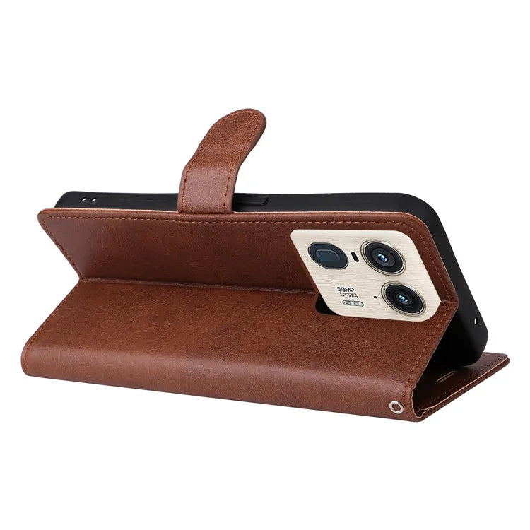 KT Leather Series-2 for Motorola Moto X50 Ultra 5G / Edge 50 Ultra 5G Case Wallet Solid Color Leather Phone Cover