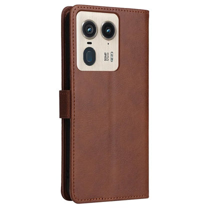 KT Leather Series-2 for Motorola Moto X50 Ultra 5G / Edge 50 Ultra 5G Case Wallet Solid Color Leather Phone Cover
