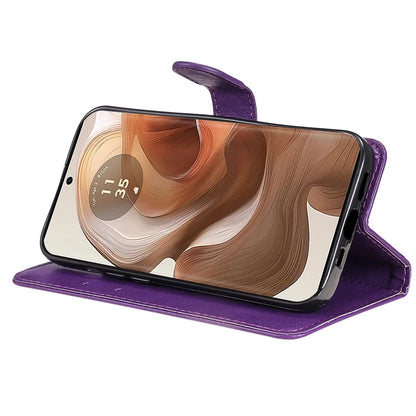 KT Leather Series-2 for Motorola Moto X50 Ultra 5G / Edge 50 Ultra 5G Case Wallet Solid Color Leather Phone Cover