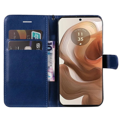 KT Leather Series-2 for Motorola Moto X50 Ultra 5G / Edge 50 Ultra 5G Case Wallet Solid Color Leather Phone Cover