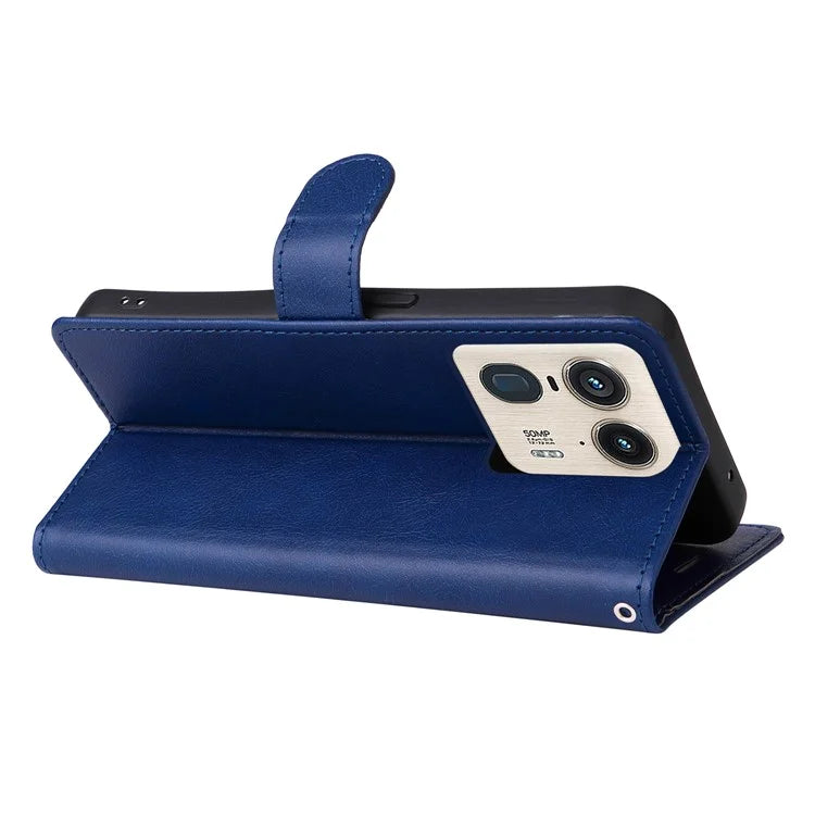 KT Leather Series-2 for Motorola Moto X50 Ultra 5G / Edge 50 Ultra 5G Case Wallet Solid Color Leather Phone Cover