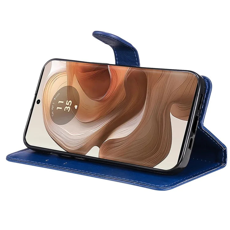 KT Leather Series-2 for Motorola Moto X50 Ultra 5G / Edge 50 Ultra 5G Case Wallet Solid Color Leather Phone Cover