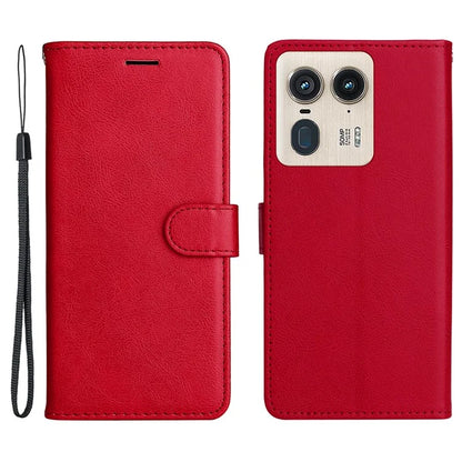 KT Leather Series-2 for Motorola Moto X50 Ultra 5G / Edge 50 Ultra 5G Case Wallet Solid Color Leather Phone Cover
