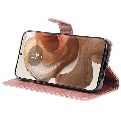KT Leather Series-2 for Motorola Moto X50 Ultra 5G / Edge 50 Ultra 5G Case Wallet Solid Color Leather Phone Cover