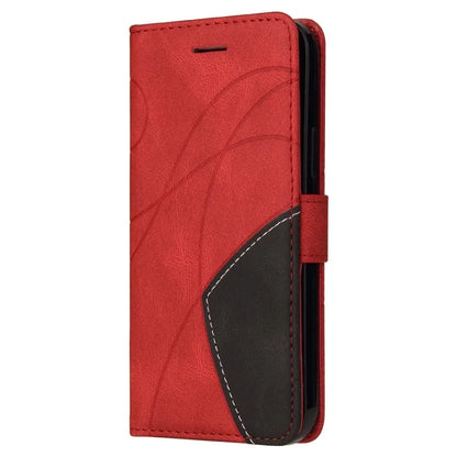 KT Leather Series-1 For Oppo Reno12 Pro 5G (Global) / Reno12 Pro 5G (China) Color Splicing Leather Phone Cover