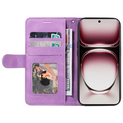 KT Leather Series-1 For Oppo Reno12 Pro 5G (Global) / Reno12 Pro 5G (China) Color Splicing Leather Phone Cover