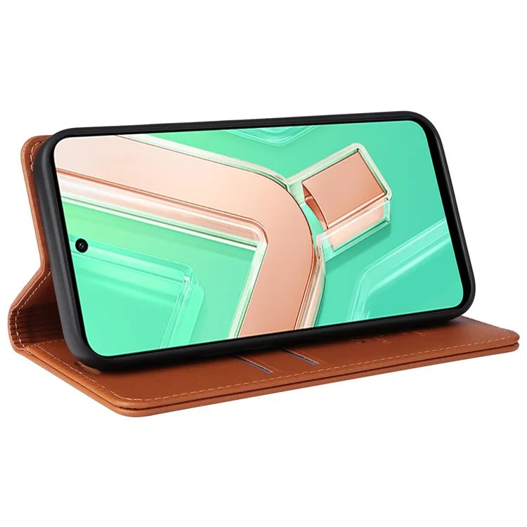 YIKATU YK-001 For vivo Y28 4G Case Card Slot Stand Leather Phone Cover Strong Magnetic