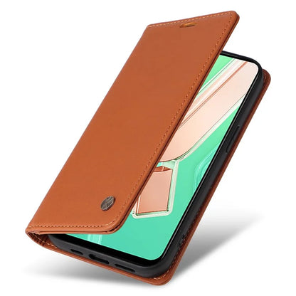 YIKATU YK-001 For vivo Y28 4G Case Card Slot Stand Leather Phone Cover Strong Magnetic