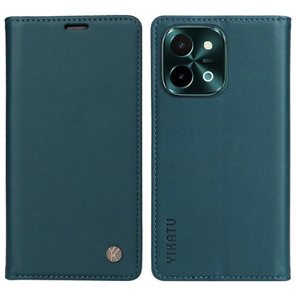 YIKATU YK-001 For vivo Y28 4G Case Card Slot Stand Leather Phone Cover Strong Magnetic