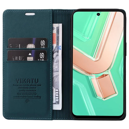 YIKATU YK-001 For vivo Y28 4G Case Card Slot Stand Leather Phone Cover Strong Magnetic